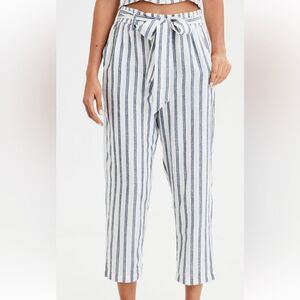 Zara Trafaluc Ultralight Wide Leg high waist Cropped Pants M